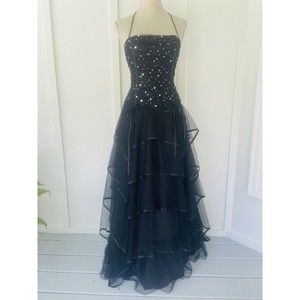Blondie Nites Stacy Sklar Black Gothic - Evening - Prom -Party Halloween Dress 9